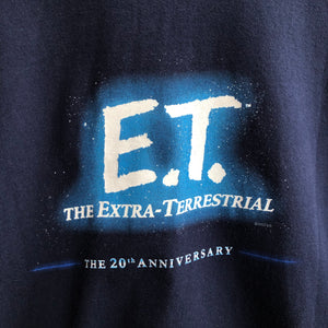 Vintage 2002 ET The Extra-Terrestrial The 20th Anniversary Double Sided Promo Tee Size XL