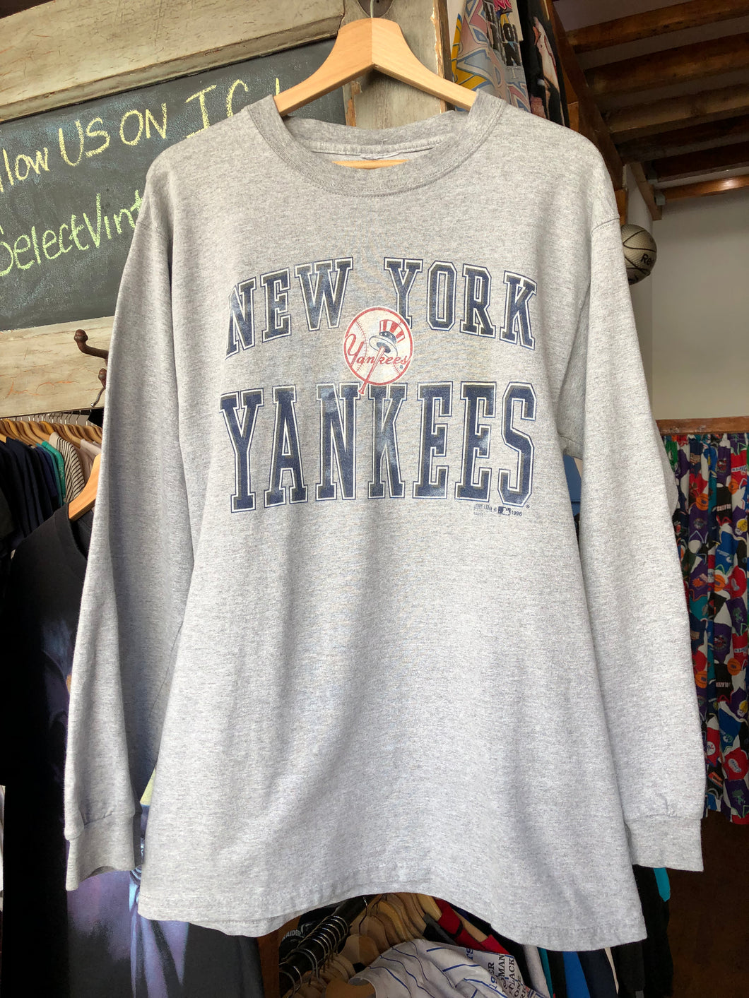 Vintage 1998 New York Yankees Long Sleeve Tee Size XL – Select Vintage BK