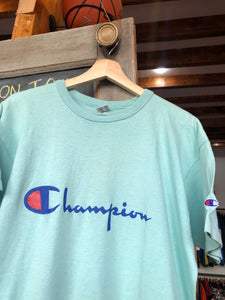 Vintage Single Stitched Champion Spellout Tee XL