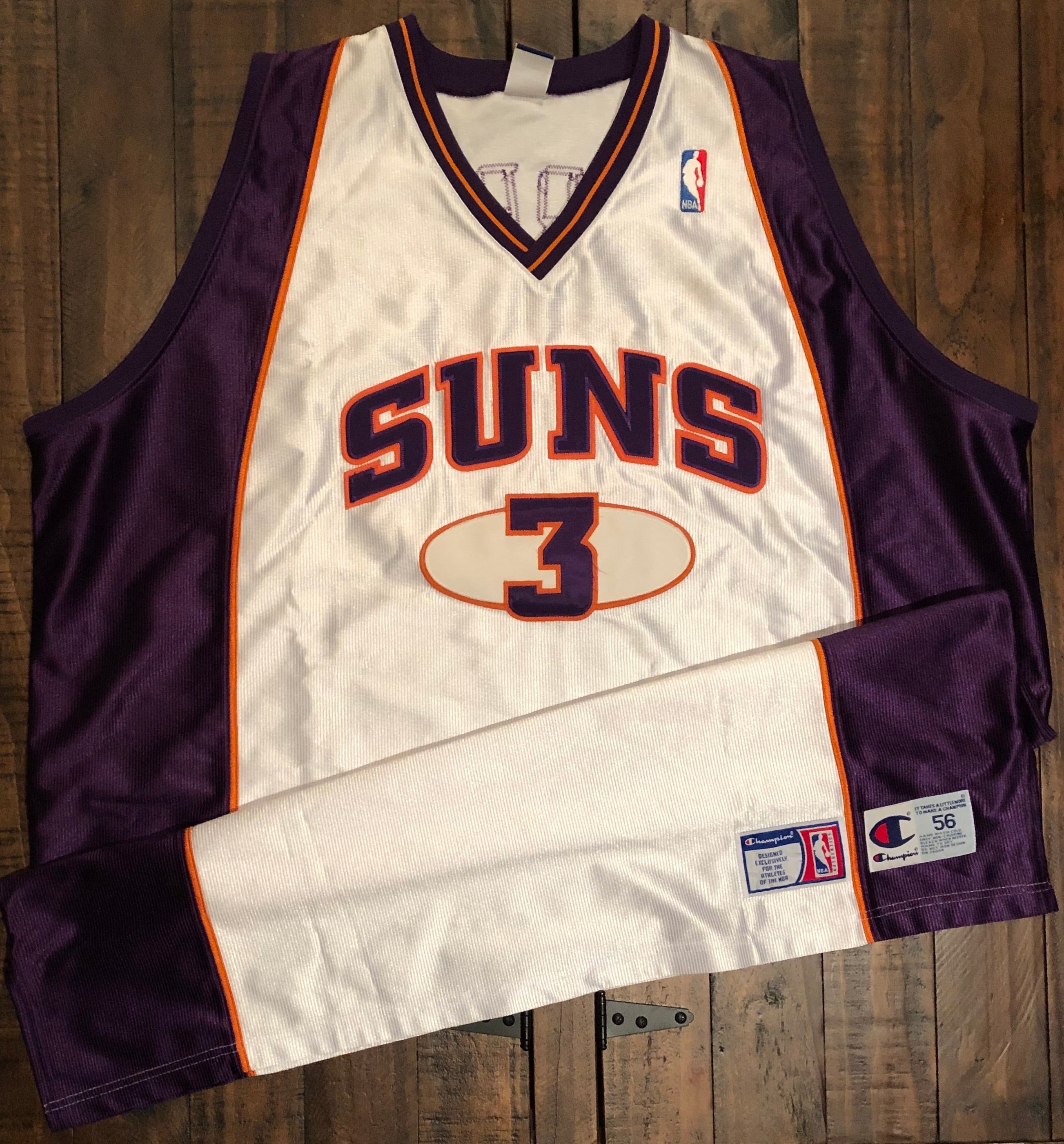 STEVE NASH Phoenix Suns PURPLE Jersey NBA Reebok Authentic Size 52