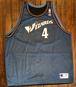 Washington Wizards Chris Webber Champion Jersey 52 XXL