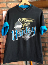 Load image into Gallery viewer, Vintage 1992 Double Sleeved Harley Davidson Tee Size M / L

