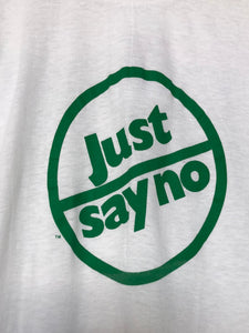 Vintage NWOT Single Stitched Just Say No Tee Size Large