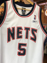Load image into Gallery viewer, Vintage Reebok New Jersey Nets Jason Kidd Swingman Size XL
