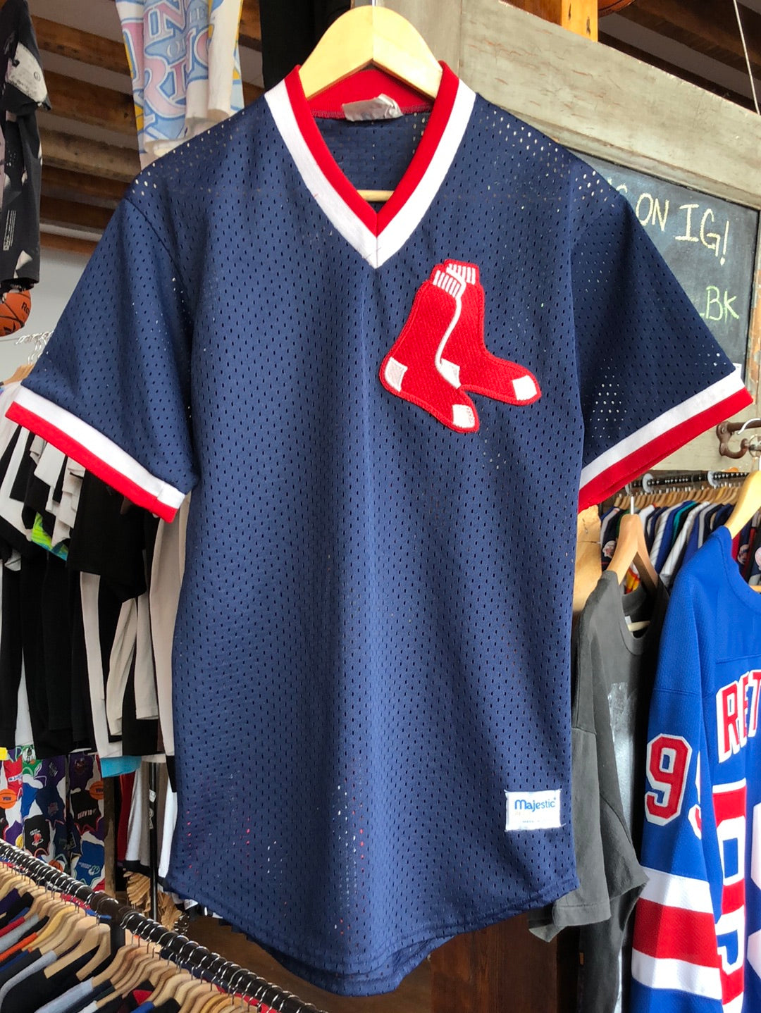 red sox mesh jersey